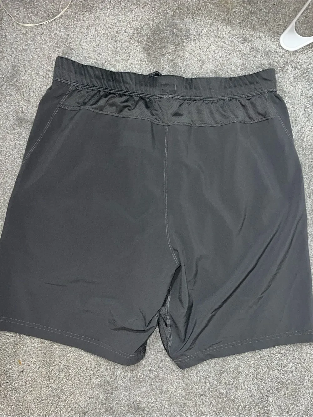 Gray Adidas soccer practice workout shorts side pockets lightweight player model